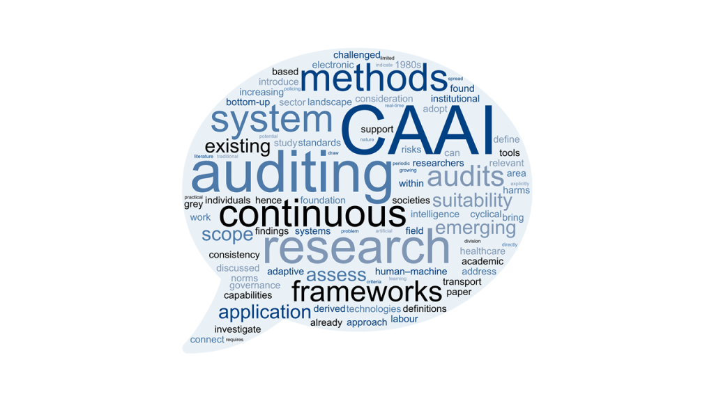 Word cloud continuous AI auditing